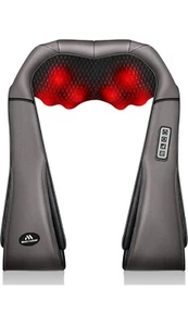 Neck Massager with Heat - Electric Shiatsu Deep Kneading Back Massage for Neck P - Picture 1 of 3