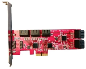 Scheda 10 Porte Sata3 6G PCIex 2x Kalea StarTech, NAS ZFS TrueNAS ✅ - Afbeelding 1 van 8