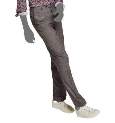 Alfani Men's Brown Black Slim-Fit Stretch Suit Pants Dress Trousers 30W 32L - Image 1 of 3