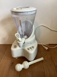 Smoothie Elite Back To Basics Blender Pitcher Plunger Stir Stick White 7 Cups - Picture 1 of 11