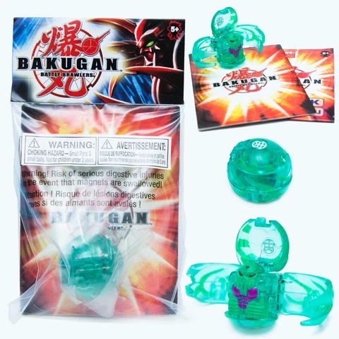 Rare 2007 Bakugan B1 Classic REAPER Translucent Green Ventus | NEW NIP  Free S&H Cover