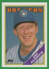 Jay Aldrich - 1988 Topps #616 - Milwaukee Brewers Baseball Card