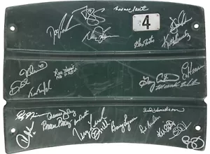 1986 New York Mets World Series Champs Team Signed Game Used Seatback JSA COA - Picture 1 of 7