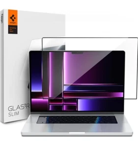 Spigen Verre Trempé Protecteur d'écran GlasTR Slim Conçu pour MacBook Pro 16" - Photo 1 sur 4