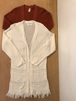 Lote de 2 suéteres antiguos azul marino y Oshkosh para niñas talla 14 Foto 1 de 4