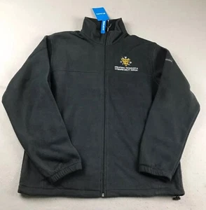 Columbia Sweatshirt Men Large Black Fleece Full Zip Mock Neck Regular Jacket NWT - Picture 1 of 11
