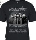 Oasis 33Rd Anniversary T-Shirt 1991   2024 Thank You For The Memories