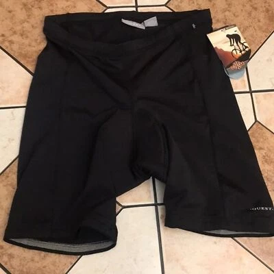 Quest Hombre’s Acolchado Bicicleta Negro Hydro Dri Pantalones Cortos Talla Pequeña Nuevo Con Etiquetas Foto 1 de 4