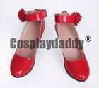 Jack and the Cuckoo-Clock Heart Acacia Cosplay Red Ankle Strap Heels Shoes S008