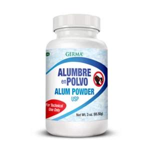 Germa Alum Powder USP. Natural Deodorant. Antiseptic & Hypoallergenic. 3 oz - Picture 1 of 4
