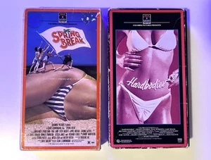 2 Vintage VHS HARDBODIES (1984) & SPRING BREAK (1983) RCA COLUMBIA 1st Editions - Picture 1 of 10