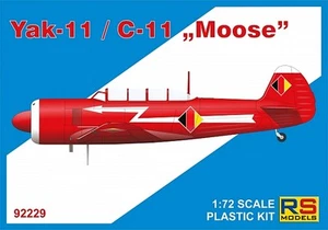 Yak-11 / C-11 Moose (5 Decal V. For Ndr) 1:72 Plastic Model Kit RS MODELS - Picture 1 of 2