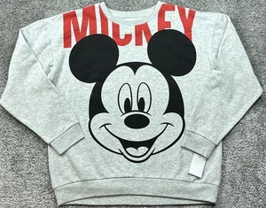 Disney Mickey Mouse Sweatshirt Herren Medium meliert grau Pullover Rundhals Print - Bild 1 von 16
