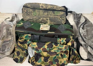 Lot of 5 Vintage Camo Hunting Fanny Waist Pack Cabela’s Kolpin et al W/ Defects - Picture 1 of 14