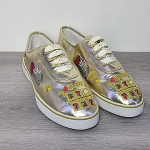 Sabastino Reno Zapatilla Ranura Novedad Poker Blackjack Dados Dorado 10M - Imagen 1 de 7