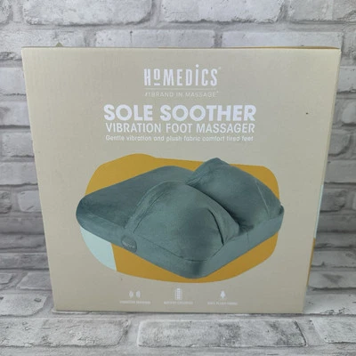 Массажер для ног HoMedics Sole Soother Ultra Plush Fabric вибрационный синий - Изображение 1 из 4