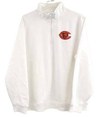 NFL Chicago Bears Hombres 1/4 Cremallera Bordada Pullover XS-4XL, LT-4XLT Nuevo Foto 1 de 4