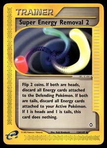 Super Energy Removal 2 #134/147 Aquapolis Pokemon Near Mint or Better - Picture 1 of 2