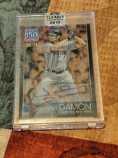 2019 Topps Clearly Authentic Johnny Damon auto 150 years of baseball /75