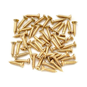 Musiclily Ultra 50Pcs Gold 2.8x12.3mm Stainless Steel Guitar Pickguard Screws - Picture 1 of 4