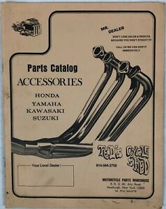 Vintage Teds Cycle Shed Catalog Motocycle Parts Accessories Dealer Honda 