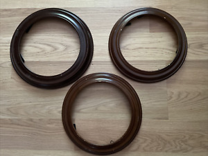 Van Hygan & Smythe Richfield Hardwood Round Collectors Plate Frames-Set of Three