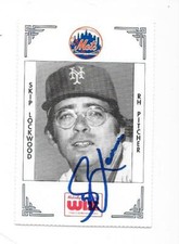 SKIP LOCKWOOD 1991 METS THE WIZ AUTOGRAPHED SIGNED # 233 NEW YORK METS
