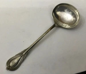 Vintage Thomas Turner & Co 18.5cm Silver Plate Lily Sauce Ladle TT&Co Cutlery - Picture 1 of 6