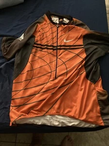 Nike ACG Cycling jersey half zip Mens size XL. Pockets For Water Bottles Or Gels - Picture 1 of 8