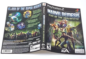 Playstation 2 ~ Marvel Nemesis Rise of the imperfects solo obras de arte originales - Imagen 1 de 1