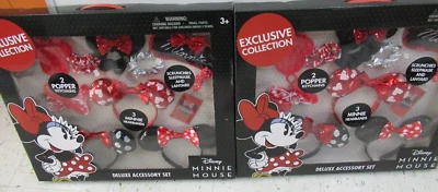 2x Juego de accesorios de lujo colección exclusiva de Minnie Mouse de Disney Foto 1 de 4