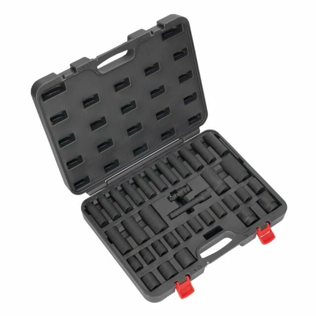 Sealey AK5634M 1/2 Inch Impact Socket Set - 34 Pieces