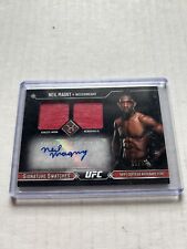 Neil Magny Welterweight 2017 Topps Museum UFC WORN Dual Relic Autograph #/99