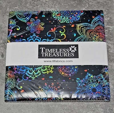 Timeless Treasures Prism Pre-Cut 10 Inch Squares Cotton Quilt Fabric - Image 1 of 4