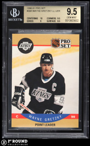 Wayne Gretzky BGS 9.5: 1990-91 Pro Set LL Points Leader POP 5
