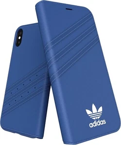 adidas Originals Suede Cases for Apple iPhone X - Blue Wallet - Picture 1 of 7