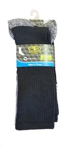 Athletic Works Men's 3-Pack Strategic Cushion Crew Socks Shoe Size 6-12 - Picture 1 of 5