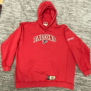 Vintage 90s Atlanta Falcons NFL ORIGINALS Hoodie Sweatshirt Red 3xl REVERSE WEAVE - Bild 1 von 10