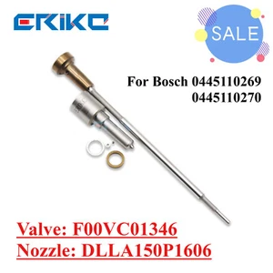 ERIKC Injector Parts Nozzle DLLA150P1606 Valve F00VC01346 for  0445110269 - Picture 1 of 7