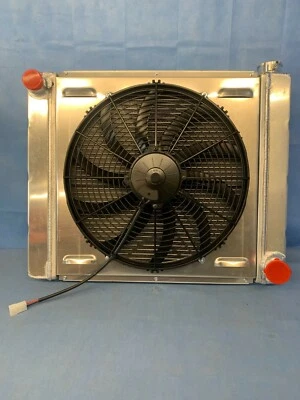 23x19 GM/CHEVY ALUMINUM RADIATOR SPAL FAN & ALUMINUM SHROUD - Изображение 1 из 3