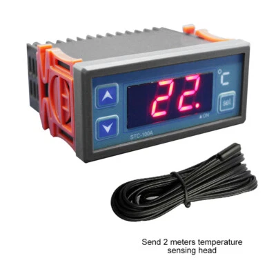 Digital Temperature Controller STC-100A  AC 220V LED Temperature Thermostat - Image 1 of 4