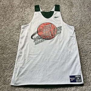 Michigan State Spartans Tom Izzo Basketball Camp Y2K Reebok Practice Jersey M - Picture 1 of 7