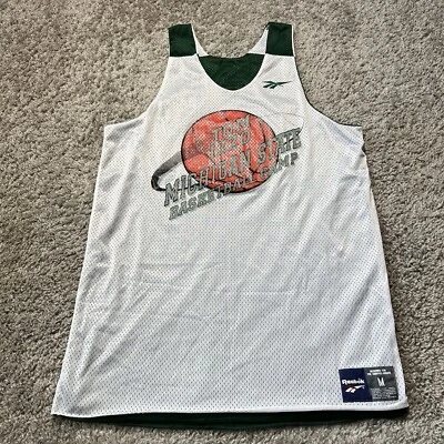 Спортивная футболка Michigan State Spartans Tom Izzo баскетбольный лагерь Y2K Reebok M - Изображение 1 из 4