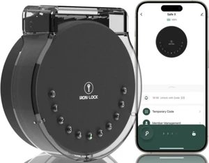 ® Smart Wall Mount Key Lock Box with Bluetooth & Mechanical Keyless Entry, Large - Picture 1 of 12