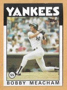 BOBBY MEACHAM NEW YORK YANKEES #379 - TOPPS NM-MT 1986 - Imagen 1 de 2
