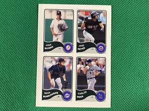 2003 Bazooka 4 on 1 Sticker #18 Rivera Reyes Burroughs Pena Yankees Mets Tigers