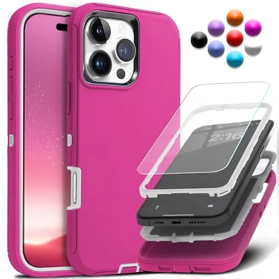 Shockproof Heavy Duty Case For iPhone 17 Air 16 15 14 Plus 13 12 11 Pro Max Cove - Image 1 of 4