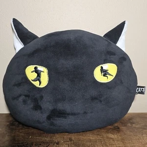 Cats Stuffed Pillow Head 11" x 7" Black Plush Kids Broadway Musical Vintage 1981 - Picture 1 of 5