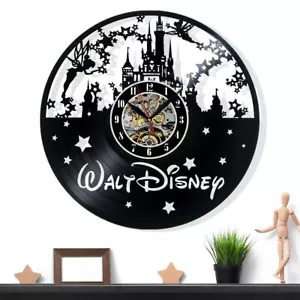 Disney Vinyl Record Wall Clock Gift Surprise Ideas Friends Decor Wall Art - Picture 1 of 6