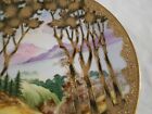 nippon hand painted wall plate heavy gold